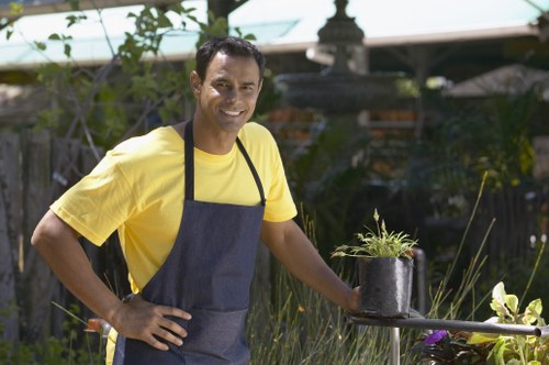 Sustainable landscaping practices with eco-friendly materials